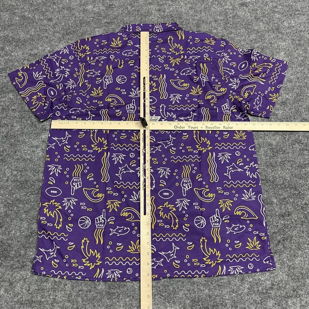 LSU Tigers Shirt Mens Large Purple Columbia PFG Super Slack Tide Vented NCAA - Picture 11 of 14